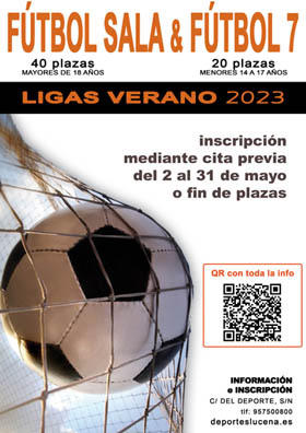 futbol sala futbol 7 lucena ligas verano 2023