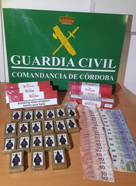 guardia civil lucena droga tabaco